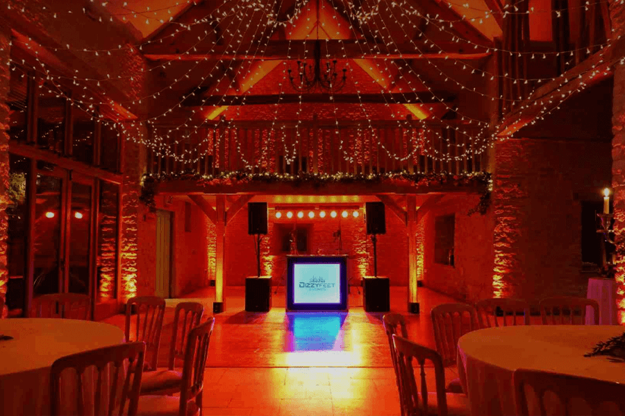 Dizzy Feet Events Wedding DJ Hire Kingscote Barn